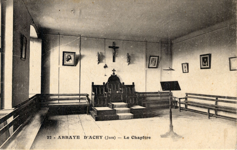Vitreux (Jura). Abbaye d'Acey. Le Chapître. Dijon (21), Louis Bauer.