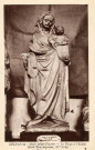Dole (Jura). Le musée Julien-Feuvrier, une statue de la Vierge et l'Enfant (école Bourguignone, XVème siècle). Dole, Karrer.