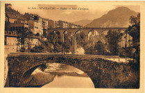 Saint-Claude (Jura). Le viaduc et le pont d'Avignon. Mâcon, Combier.
