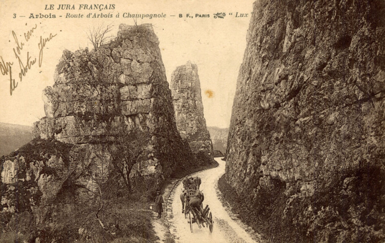 Le Jura Français. Arbois.3. La route d'Arbois à Champagnole.