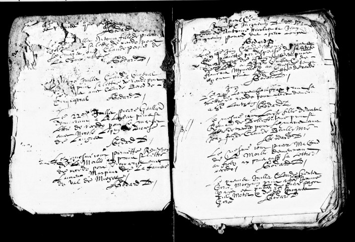 Série communale : baptêmes, 1655-18 avril 1668 ; mariages, 1655-19 novembre 1665.