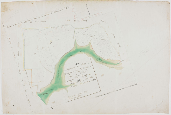 Larnaud, section B, Bois l'Abbesse, feuille 2.géomètre : Rebour et Laplace