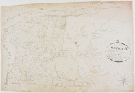 Onglières, section B, la Fougère, feuille 2.géomètre : Girardet et Savourot