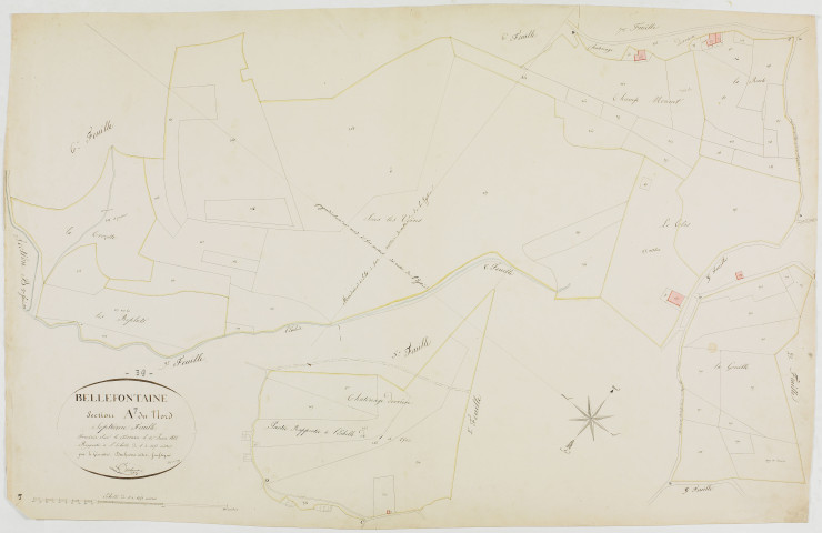Bellefontaine, section A, le Nord, feuille 7.géomètre : Duchesne cadet