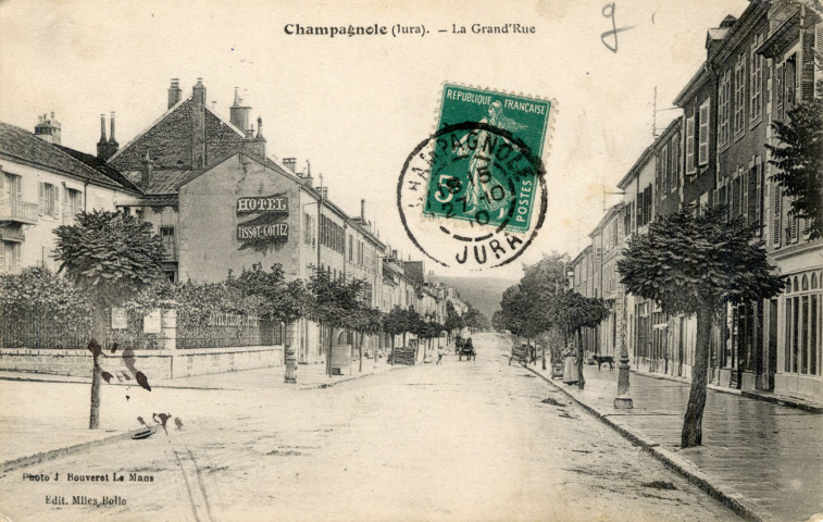 Champagnole (Jura). La Grande Rue. Mlle Bolle.