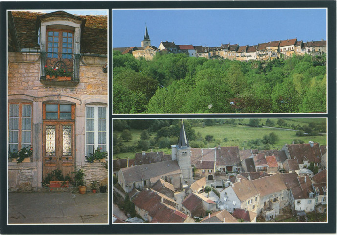 Montaigu (Jura). Le village et la maison Rouget de Lisle.