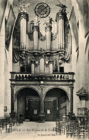 Dole (Jura). Les orgues de la cathédrale. Dole, Veuve Karrer.