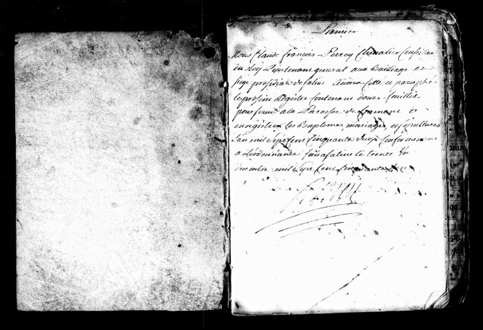 Série communale : baptêmes, mariages et sépultures, janvier 1752-décembre 1764.
