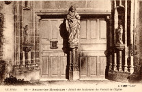 Baume-les-Messieurs (Jura). 105. Le Jura. Le détail des sculptures du portail de l'église. Paris, imprimeur Catala Frères.