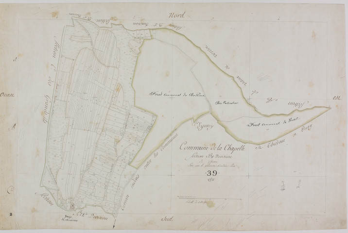 Chapelle-sur-Furieuse (La), section B, Chaton, feuille 1.[1811]