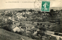 Clairvaux-les-Lacs (Jura). 109. Jura touriste. Vue générale. Châlon-sur-Saone, Bourgeois frères.
