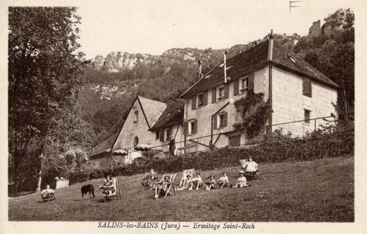 Salins-les-Bains (Jura). Ermitage Saint-Roch. Dole, Kasser.