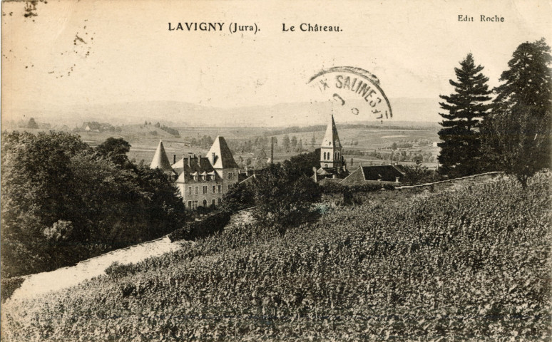Lavigny (Jura). Le château. Chalon-sur-Saône, Roche. Imprimerie Bourgeois Frères.