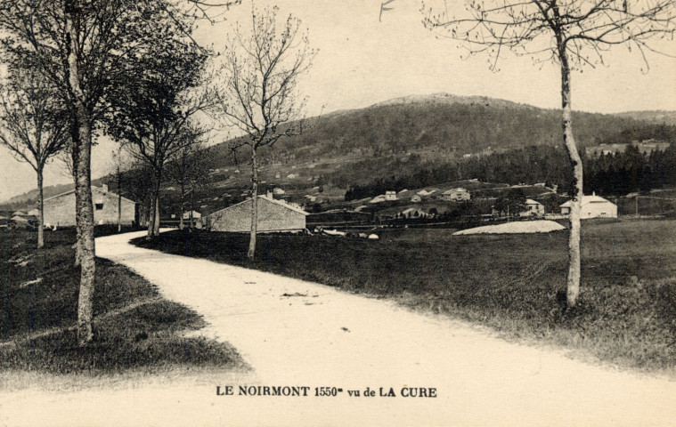 Le Noirmont. Vu de la Cure, alt. 1550m.