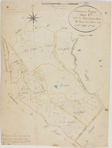 Revigny, section C, Roche Couvert, feuille 2.géomètre : Laplace