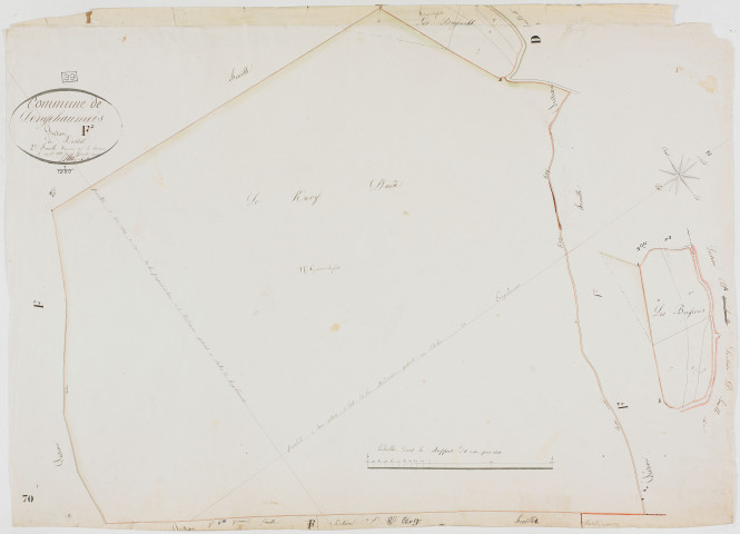 Longchaumois, section F, Rosset, feuille 2.géomètre : Félix aîné