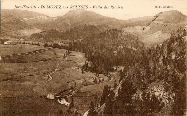 Morez (Jura). De Morez aux Rousses, la vallée des rivières. Chalon, B.F.