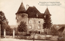 Excursion en Franche-comté. Arbois (Jura). 30. L'ermitage (à droite), l'ancien presbytère construit en 1265. Morez, René.