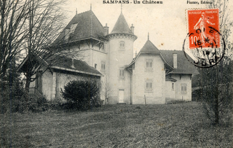 Sampans (Jura). Le château. Flattot.