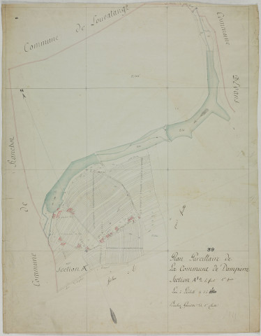 Dampierre, section A, la Forêt, feuille 1.géomètre : Boichoz