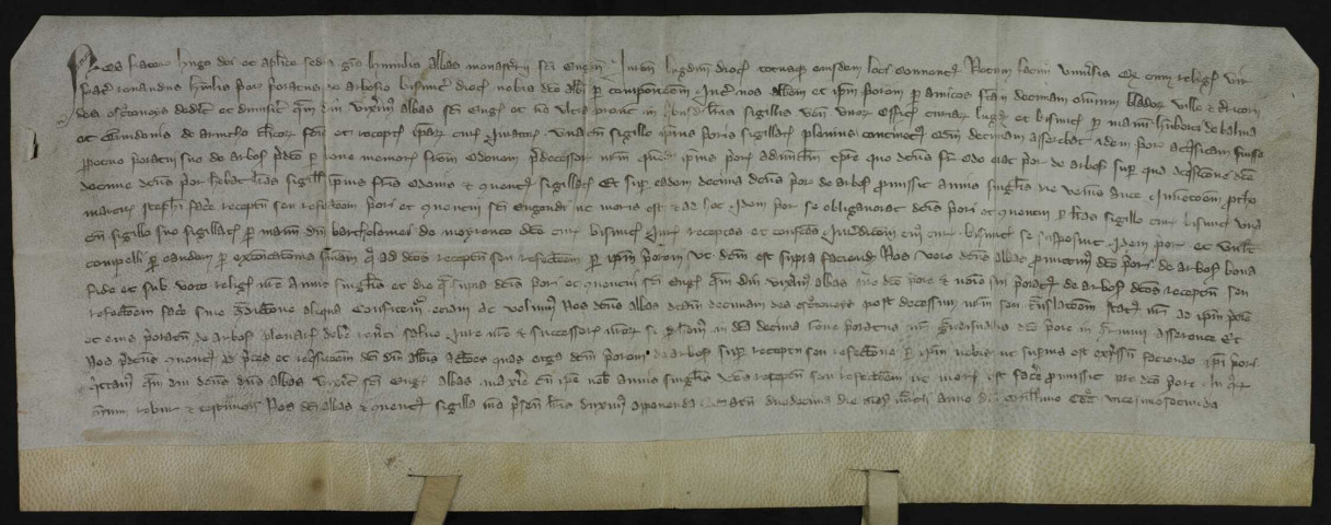 Accord entre l'abbé de Saint-Oyend et le prieur d'Arbois a/s. dîmes de Crotenay.