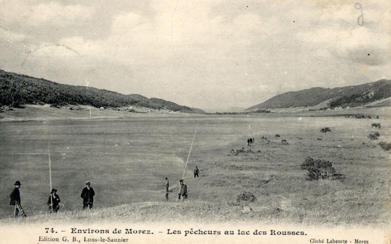 Environs de Morez (Jura). 74. Les pêcheurs du Lac des Rousses. Lons-le-Saunier, G.B.