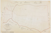 Saint-Aubin, section D, Fragnot et Seinge-Sein, feuille 3.[1825] géomètre : Chaunet