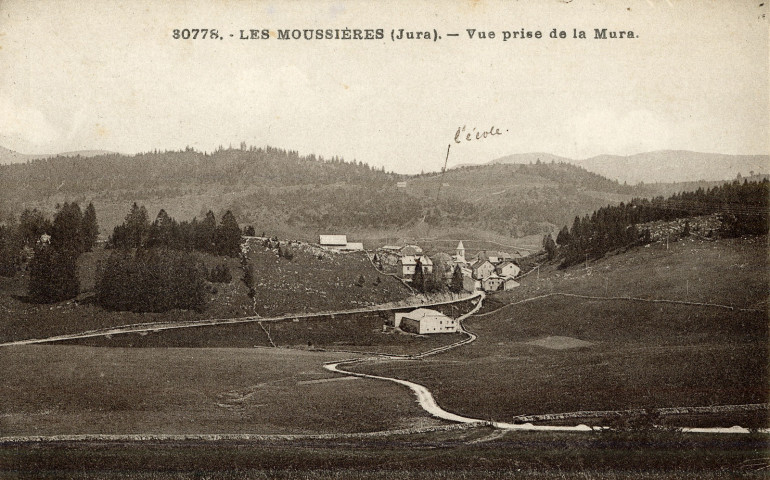 Les Moussières (Jura). 30778. Une vue prise de la Mura. Besançon, C.L.B.