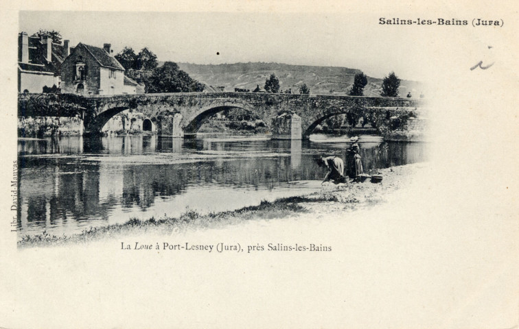 Salins-les-Bains (Jura). La Loue à Port-Lesney, près de Salins-les-Bains.