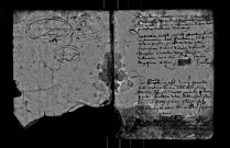 Série communale : mariages 1628-juillet 1644, baptêmes, mariages, sépultures décembre 1709-juillet 1712.