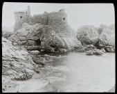 Reproduction d'une vue du château de l'ile d'Yeu.
