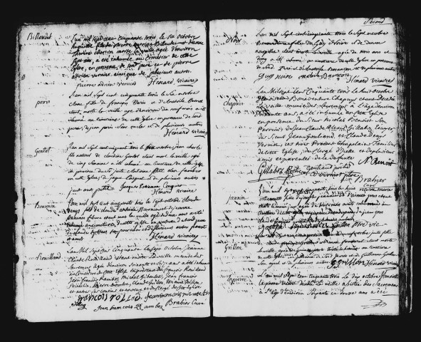 Baptêmes, mariages et sépultures, 4 octobre 1753 - 20 janvier 1755