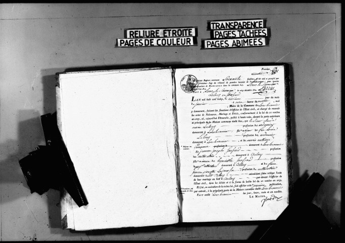 Publications de mariage, 3 janvier-16 mai 1813.