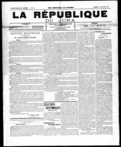 La République du Jura (1906, 1908)