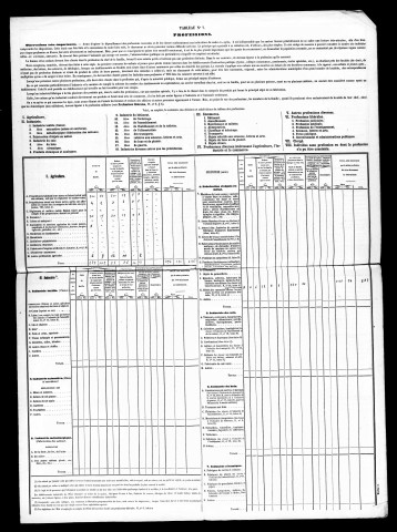 Résultats généraux, 1861-1891. Population classée par profession, 1891. Classement spécial des étrangers, 1891, 1896.
