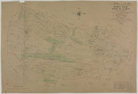 Arthenas, Augisey, Grusse et Saint-Laurent-la-Roche, tableau d'assemblage. -Tableau d'assemblage des plans cadastraux parcellaires des communes de Arthenas, Augisey, Grusse et Saint-Laurent, canton de Beaufort, terminés sur le terrein en 1835. - Arthenas : 15/04/1835 - Augisey : 30/12/1835 - Grusse : 28/06/1835 - Saint-Laurent : 25/12/1835 Date : 1835 ; géomètre : Singey ; Rosset ; Guyard ; échelle : 1/10000 ; dimension : 66,5 X 98,5 cm.