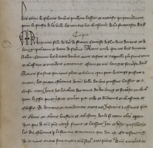 Inventaire de 70 titres concernant les droits et privilèges de la ville d'Arbois. c. vers 1550.