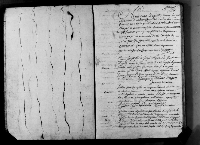 Baptêmes, mariages, sépultures.