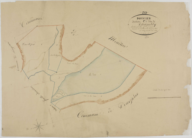 Doucier, section C, Chambly, feuille 1.géomètre : Aimey