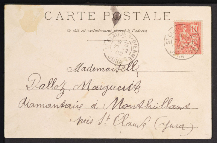 Mijoux - 960 mètres d’altitude (Cliché Benola) (1902)