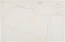 Louvatange, section A, les Essards Bretin, feuille 3.géomètre : Rosset