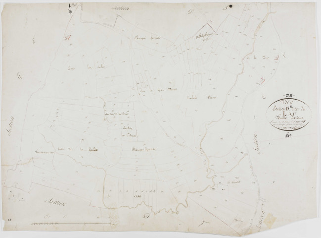 Viry, section D, le Lac, feuille 6.géomètre : Rosset