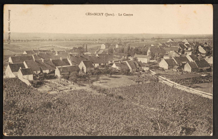 Césancey  (Jura).- Le Centre (L. Janey, éditeur, Césancey) (1914)