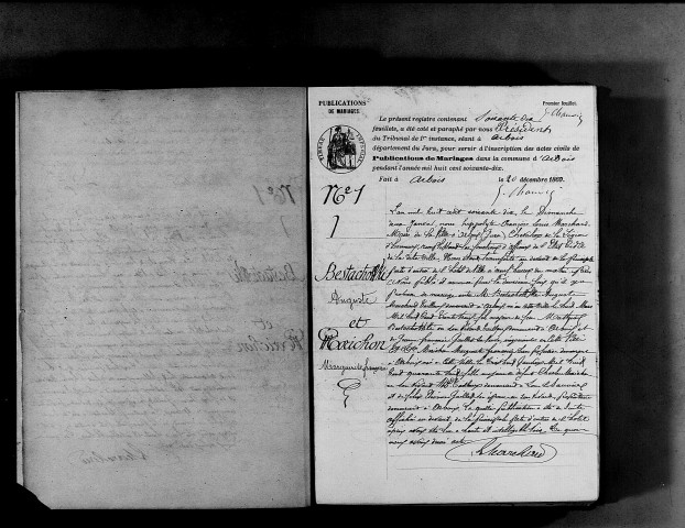 Publications de mariage.