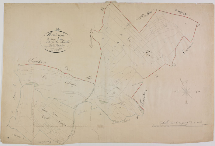 Montrond, section A, la Feuilla, feuille 4.