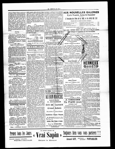 La Liberté du Jura et de la Franche-Comté. 1914.