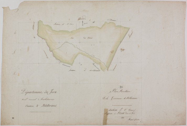 Villevieux, section E, feuille.