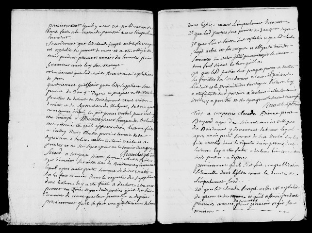 Dossiers instruits en 1761