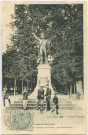 Lons-le-Saunier (Jura). Statue de Rouget de Lisle (statue en bronze, par Bartholdi).
