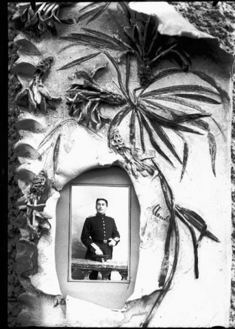 Reproduction d'un portrait de militaire